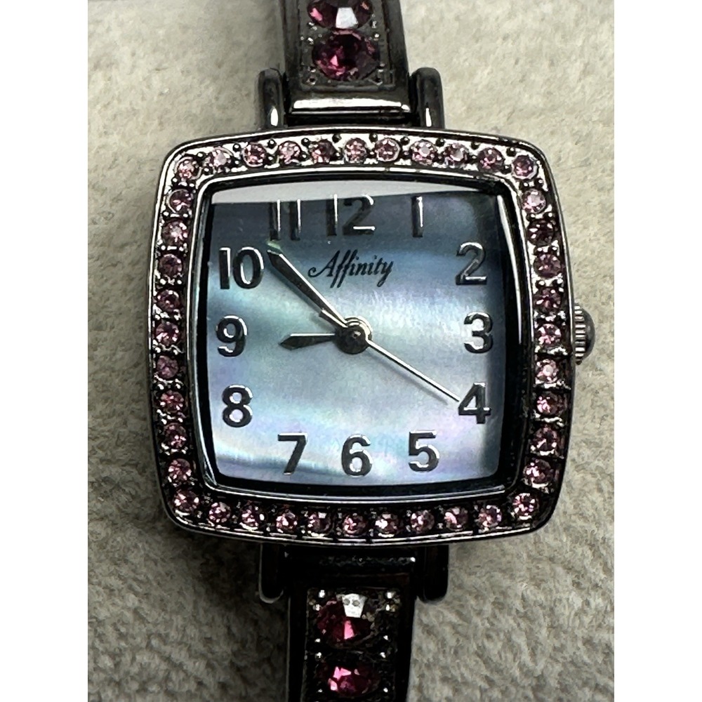 Affinity MOP 38352 Ladies Watch New Battery 23MM‎ 7" Rhinstones H21